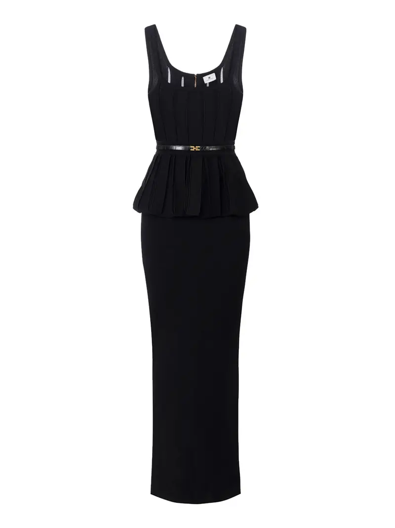 vestito longuette elisabetta franchi da donna - nero