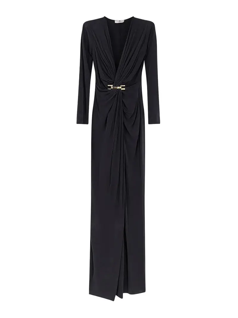 Vestito Lungo Tappeto Rosso Nero