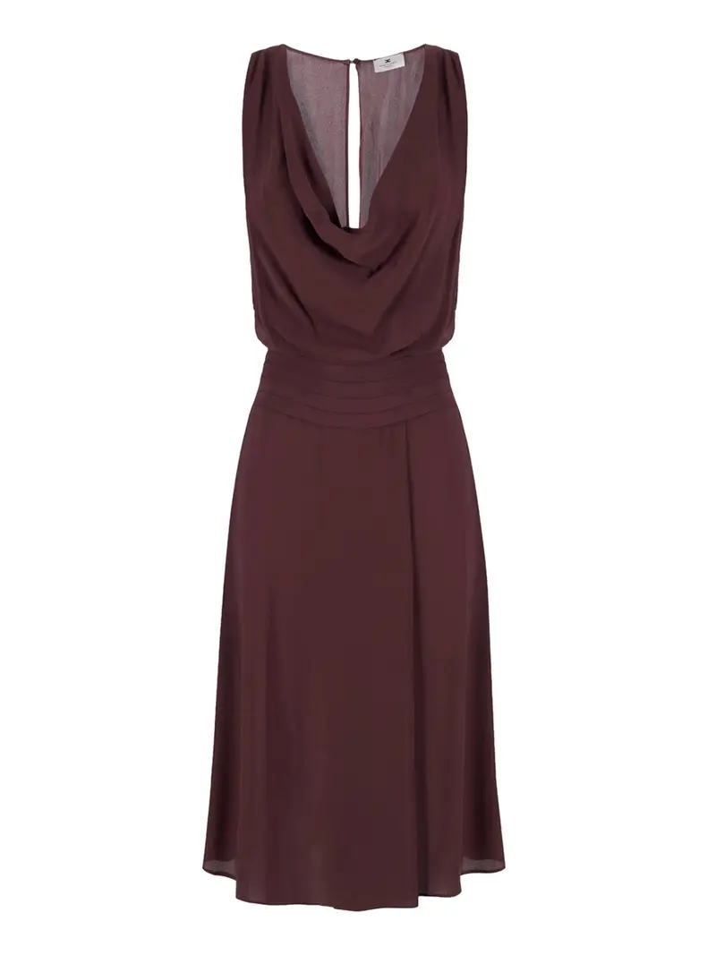vestito midi elisabetta franchi da donna - cacao Marrone