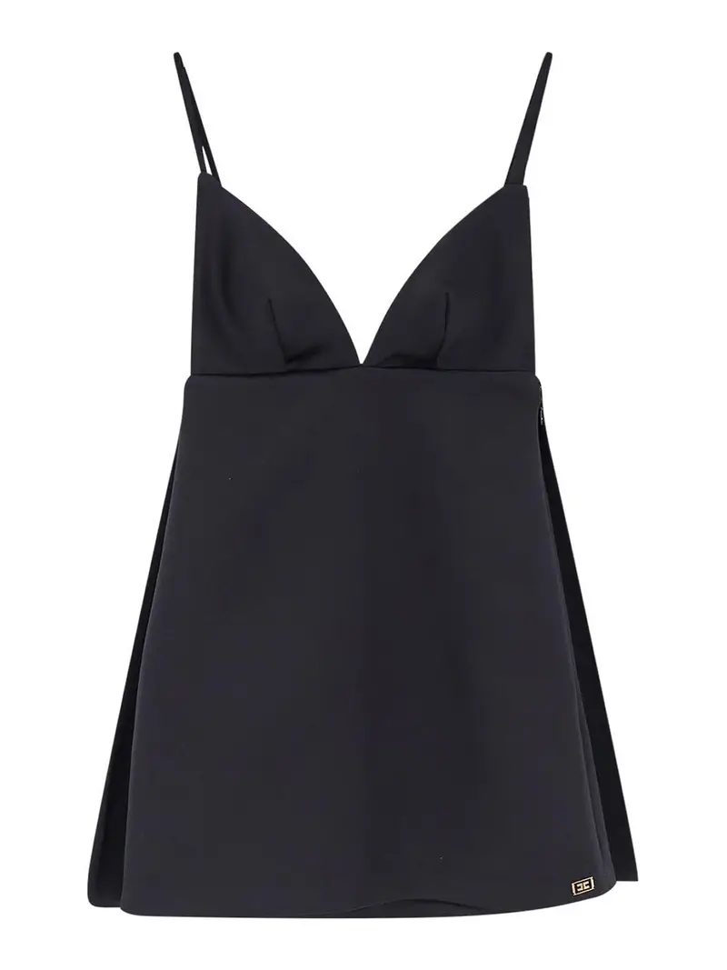 Vestito Mini Daily In Raso Nero