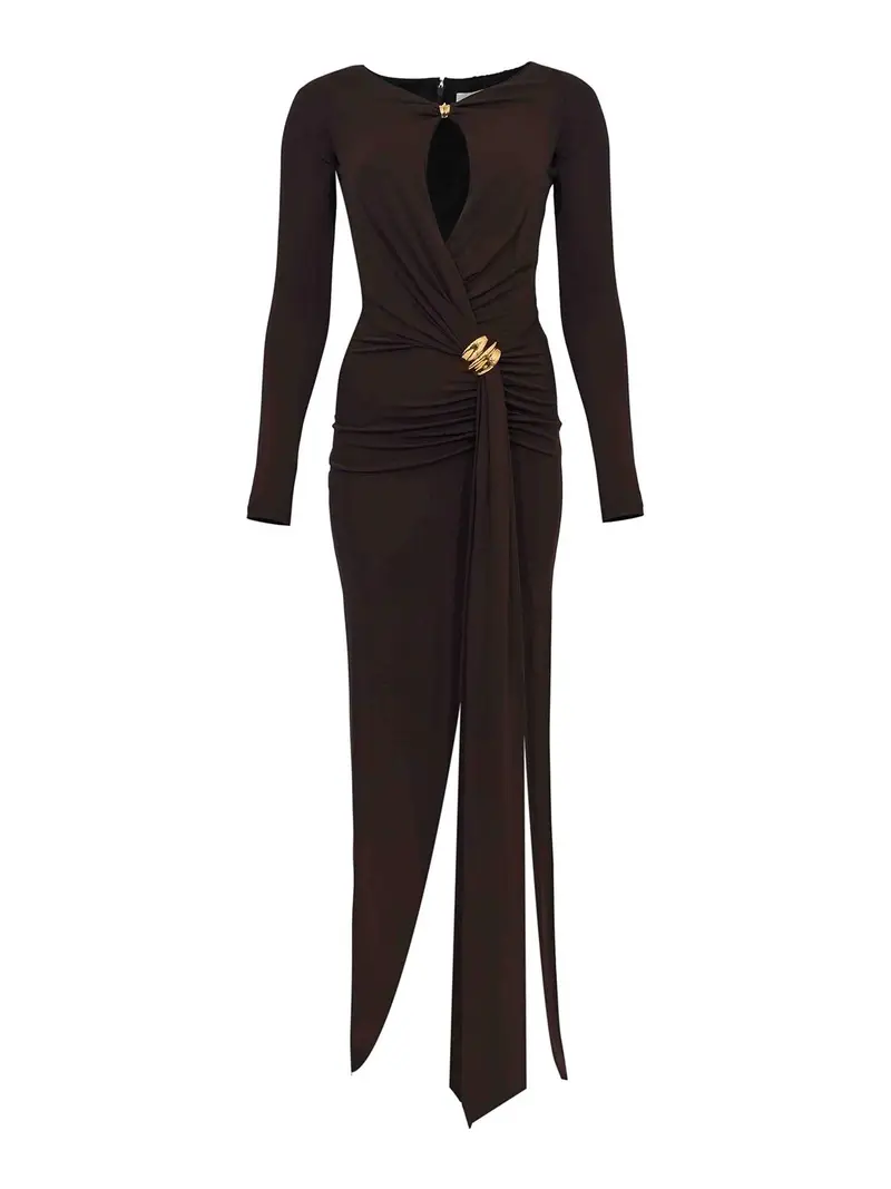 Vestito Red Carpet Marrone