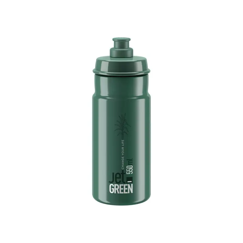 Borraccia Bici Jet Verde Dark Verde, Bianco 550 ml