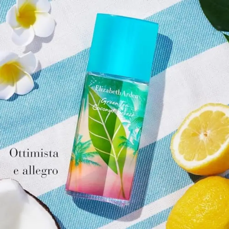 Elizabeth Arden - Green Tea Coconut Breeze Eau de Toilette, Fragranza al Cocco, Risveglia i Sensi, Vibrante ed Energizzante - 100ml miniatura 2