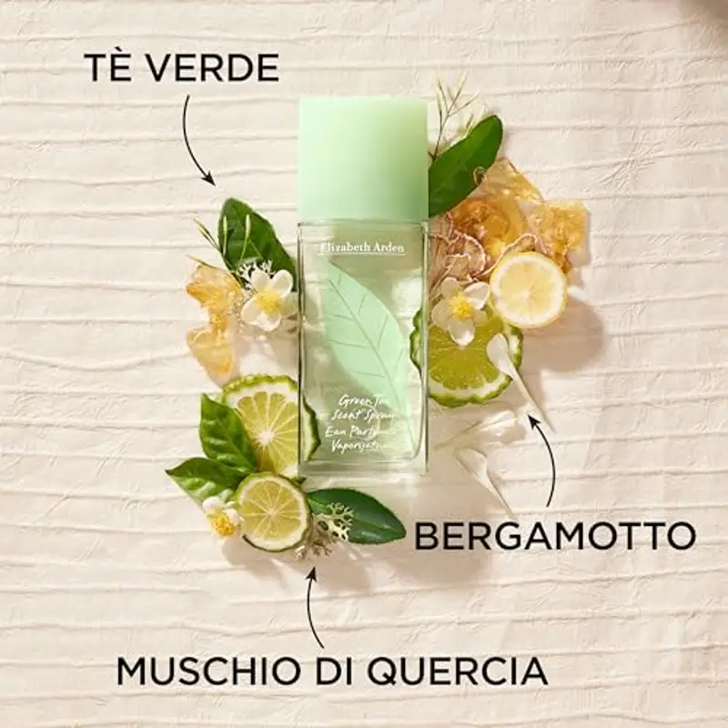 Elizabeth Arden - Green Tea Eau Parfum, Profumo Femminile con Essenze Naturali di Tè Verde e Bergamotto, Rinfrescante, Floreale e Agrumato, Risveglia i Sensi, Energizzante, Profumo per Donne - 100 ml miniatura 3