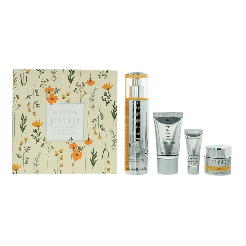 Set Elizabeth Arden Prevage Crema Viso SPF 30 15 ml + Prevage 2 0 Siero Anti-Età 50 ml + Superstart Siero 5 ml + Prevage - Crema Giorno Anti-Età SPF