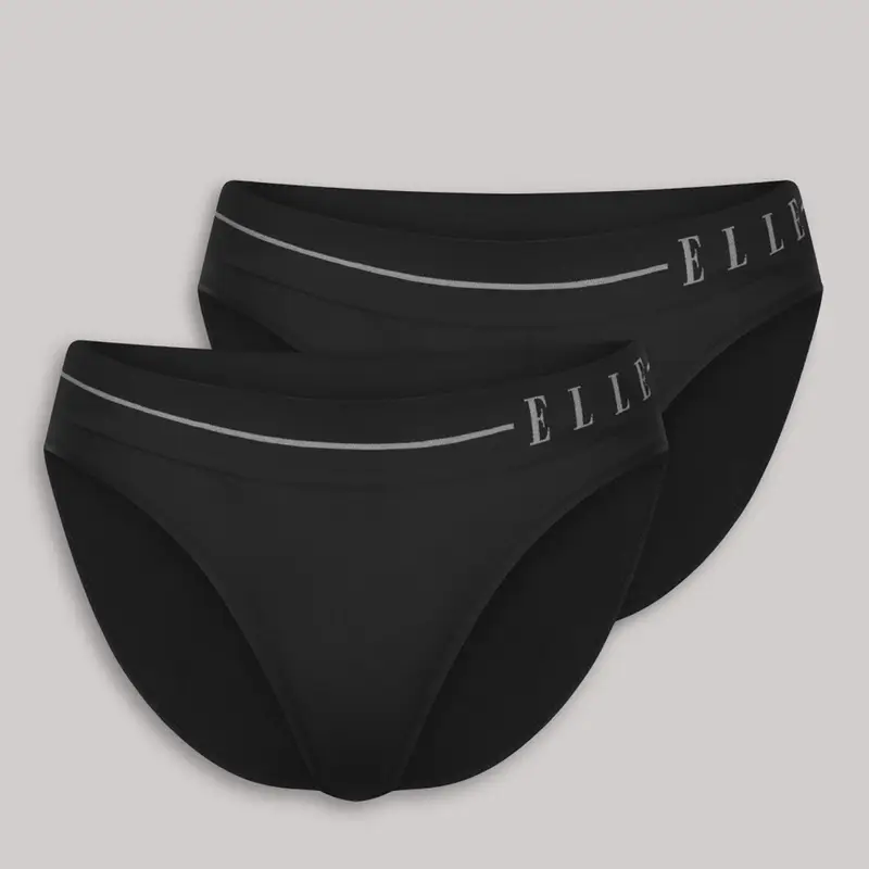 Pack 2 culotte ELLE - Nero Nero IL232310 / 2-XS