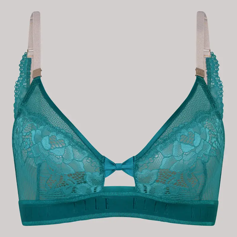 Reggiseno triangolo senza ferretto ELLE - Blu Petrolio I2164001 / 1-XXS