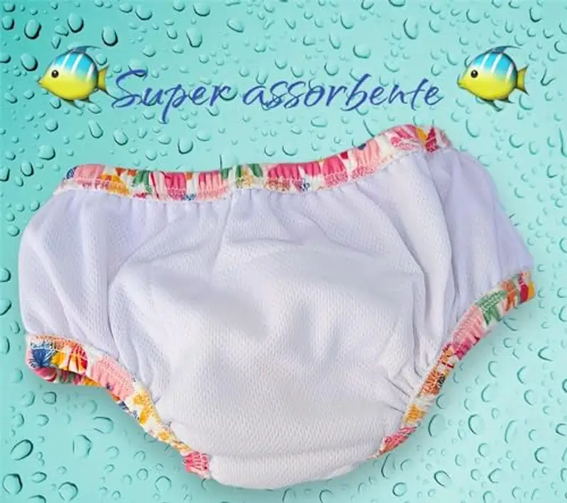 Ellepi costume neonato mare piscina contenitivo (Fiori, 18-24 mesi) miniatura 2