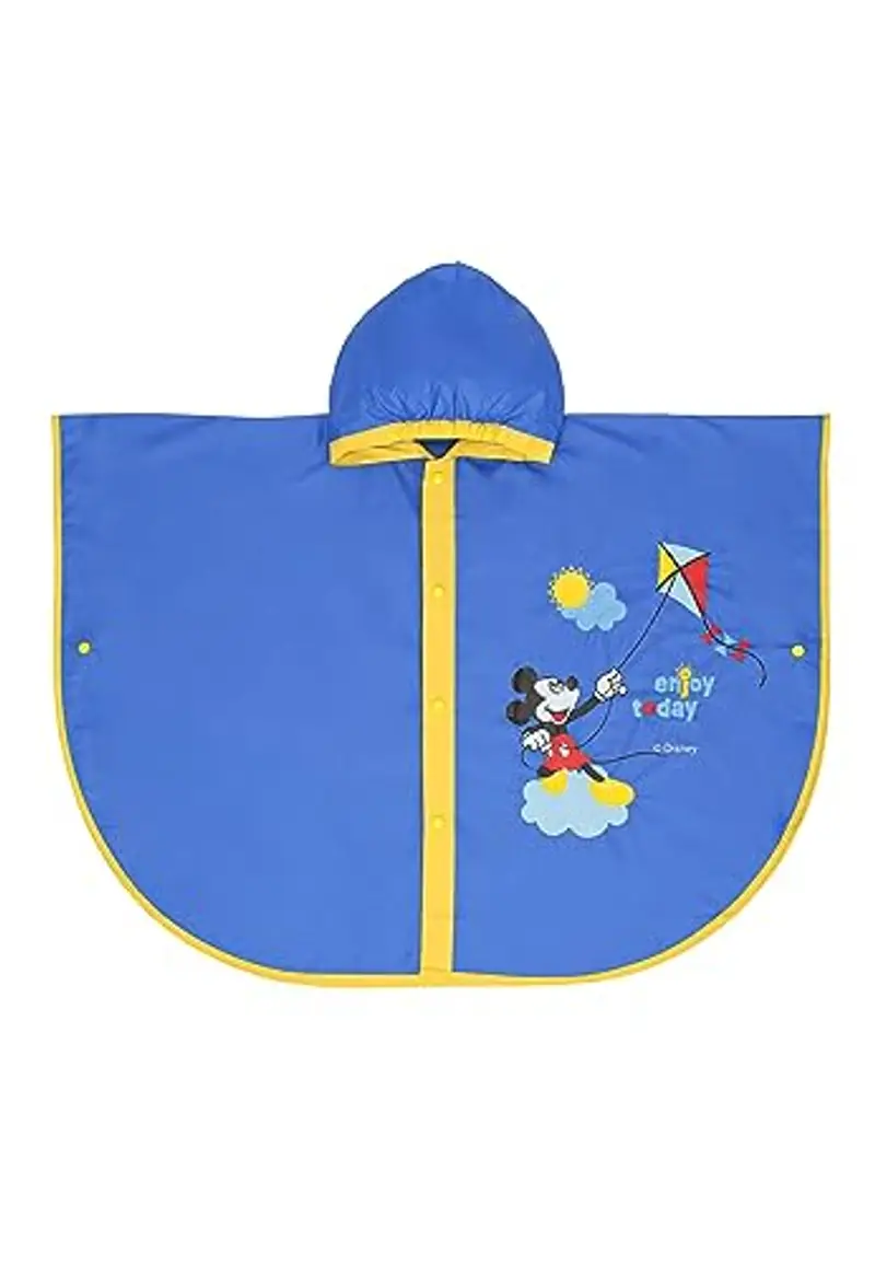 Ellepi Mantella pioggia minnie topolino bambino bambina impermeabile anni poncho antipioggia mantellina bimba bambini giacca bimbo kway regalo compleanno abbigliamento (Topolino, 2-3 anni)