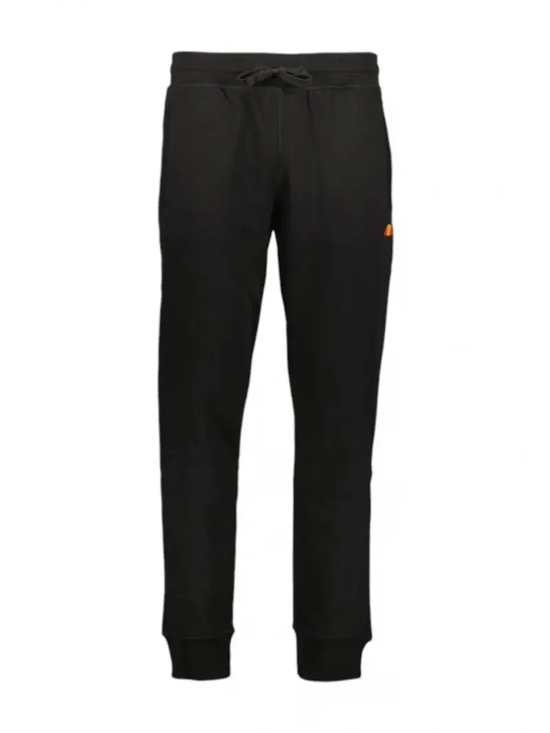 pantalone tuta in cotone nero patch logo