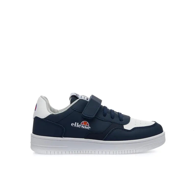 Sneakers basket da bambino blu con strappo e lacci