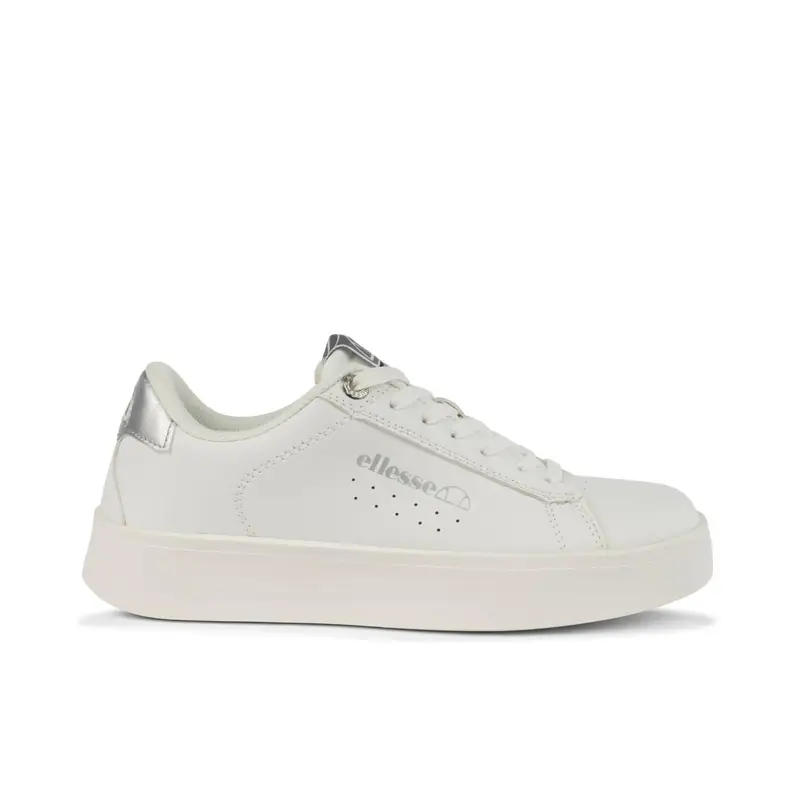 Sneakers donna bianche con logo laterale