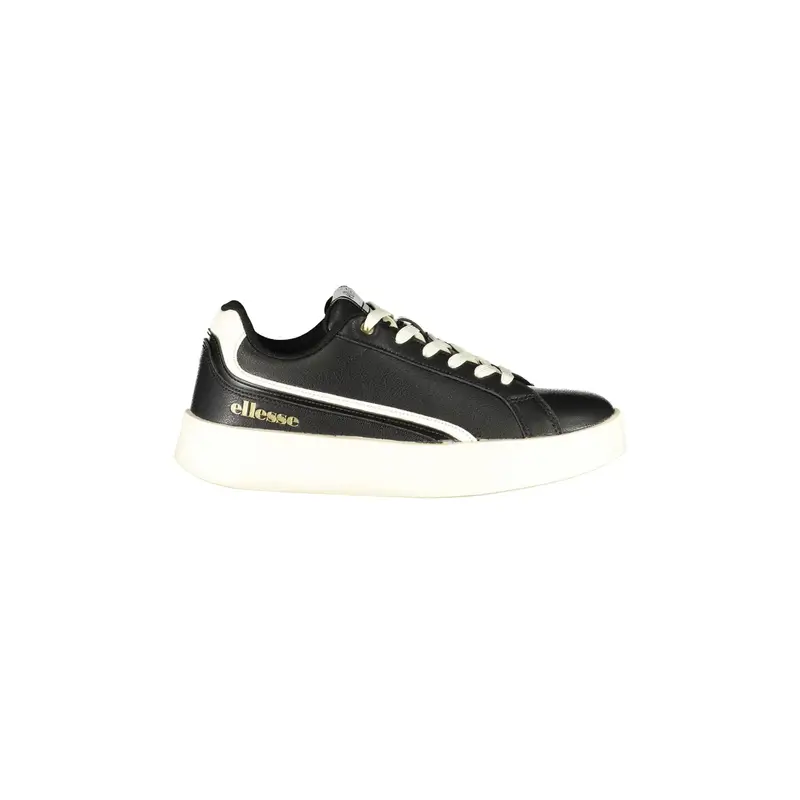 Sneakers Donna Nere Stampa Logo Nero