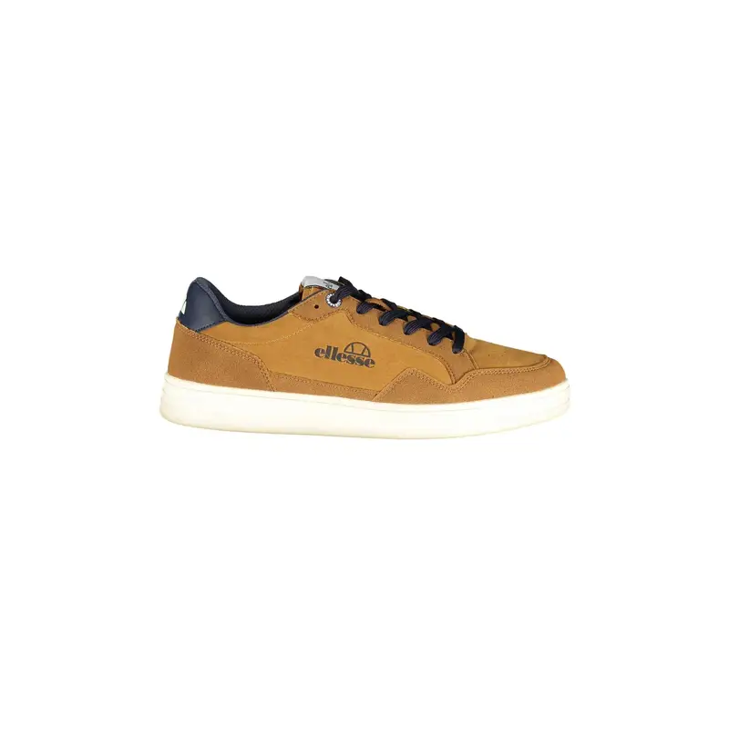 Sneakers Uomo Marroni Stampa Logo Marrone