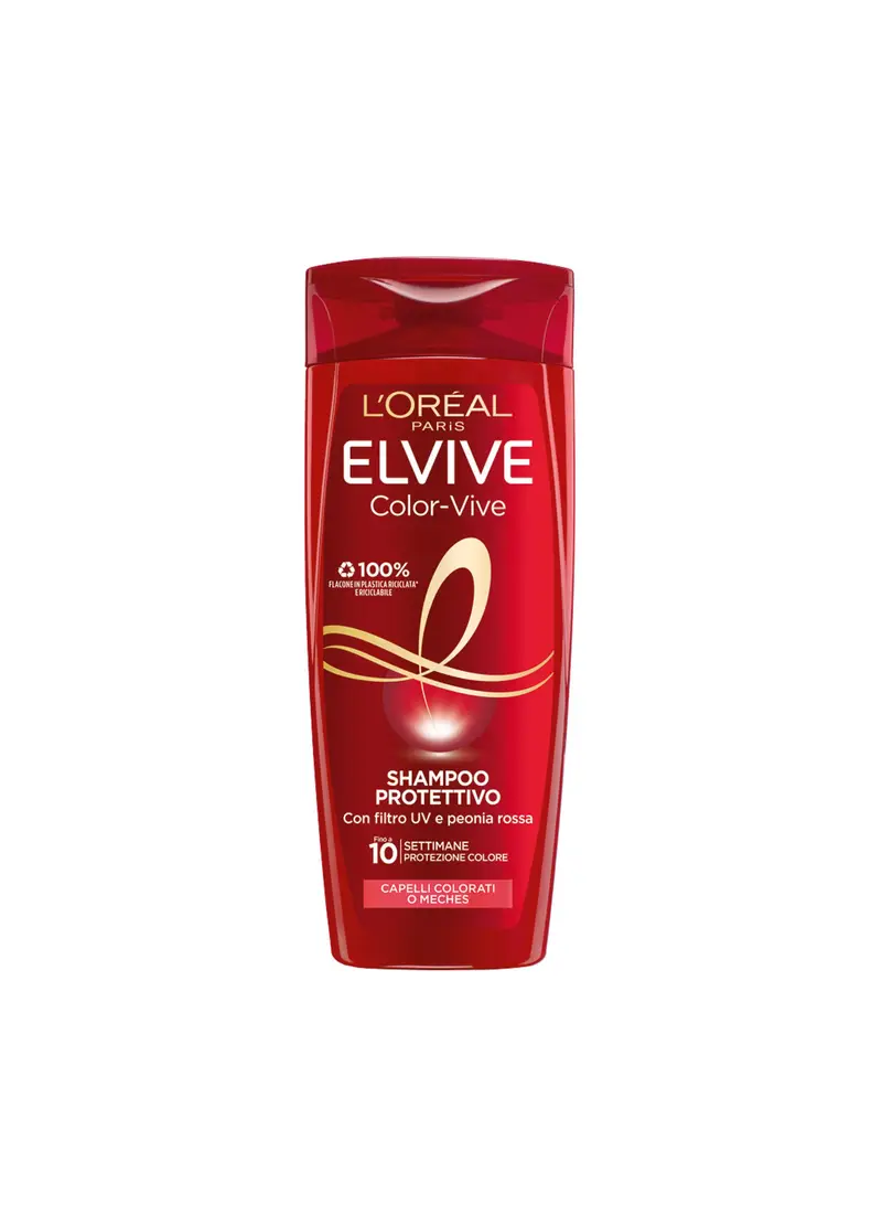ELVIVE, L'oréal Paris Shampoo Elvive Color-vive, Per Capelli Colorati O Con Mèches, 250 Ml., Donna, Bianco, Taglia: FASUL