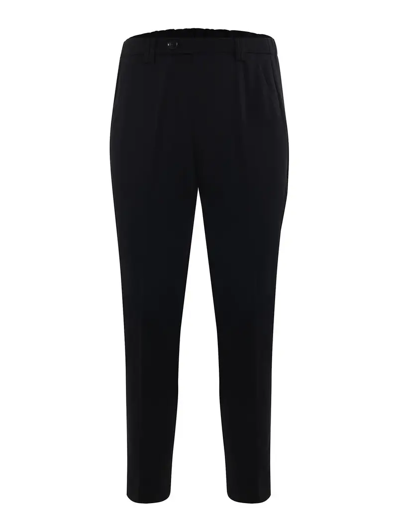 Pantaloni in miscela viscosa Nero