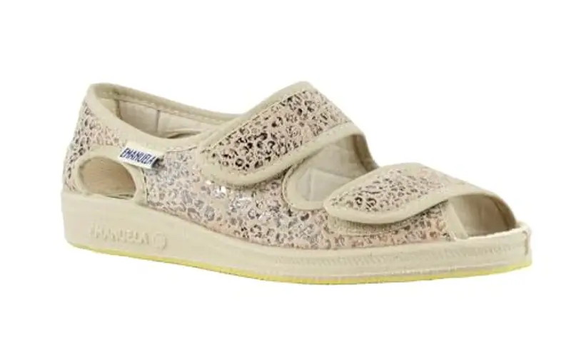 EMANUELA 667 Beige Cecile Scarpa Sandalo Donna Doppio Strappo Lavabili in Lavatrice A 30 Gradi Beige 36