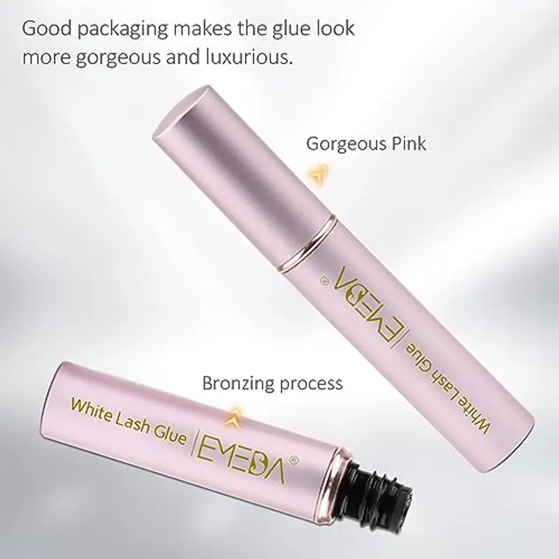 EMEDA Colla per Ciglia Finte Colla Trasparente per Ciglia a strisce Eyelash Glue adesivi per ciglia ad asciugatura rapida 5ml 0.17oz miniatura 3