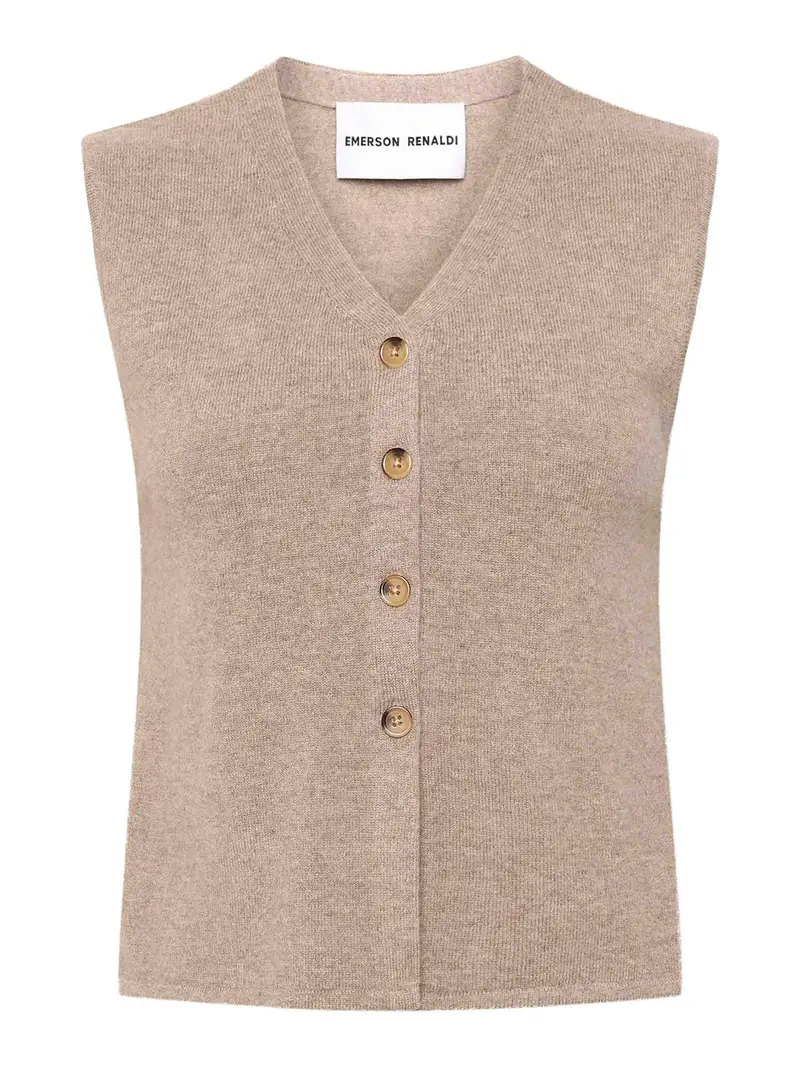 Giubbotto a V Color Carne E Neutri