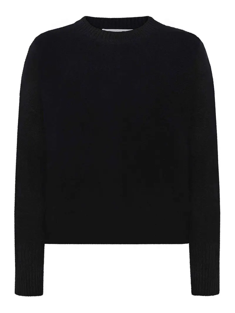 Maglione a collo di grandi dimensioni Nero