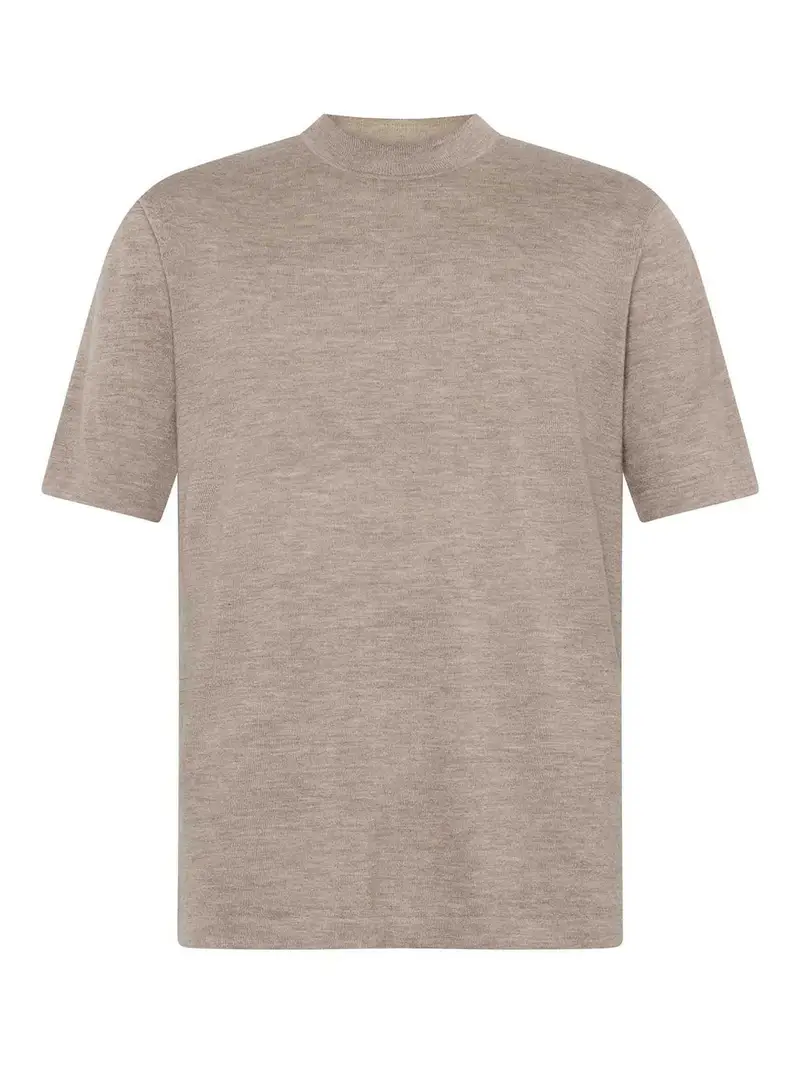 Maglione a maniche corte Beige