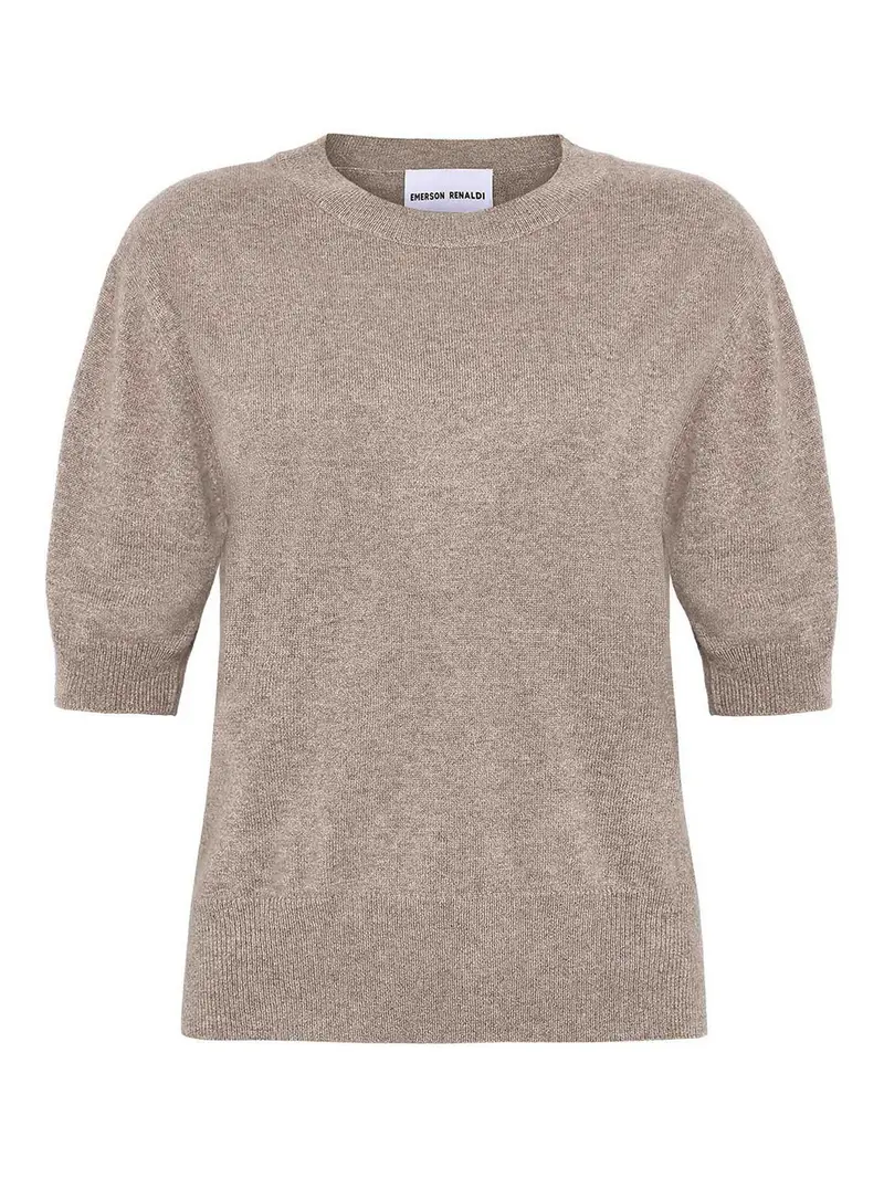 Maglione girocollo Tortora