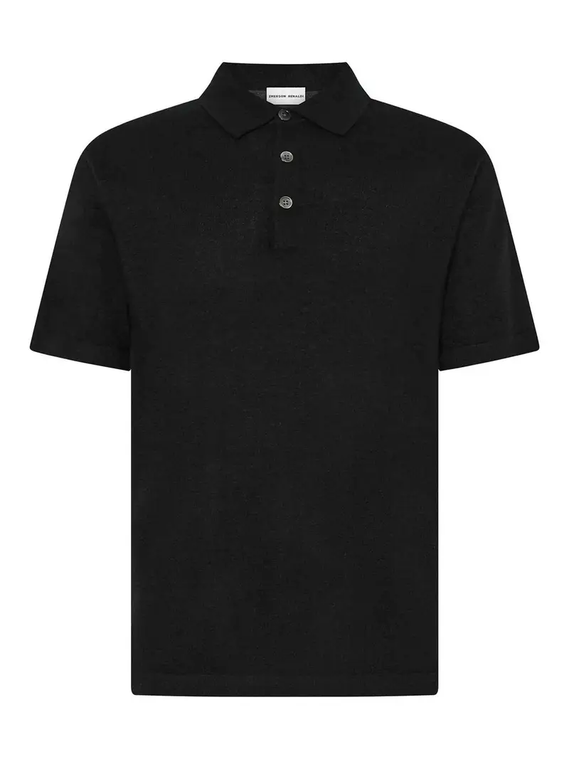 Polone a maniche corte Nero