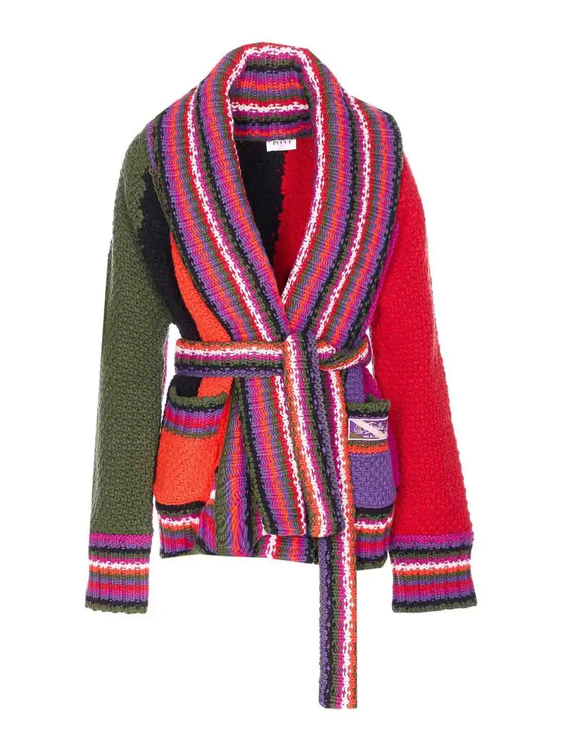 Cardigan lavorato a maglia Multicolore