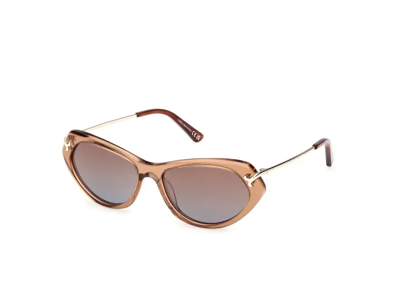 Donna Emilio Pucci EP0251 45F Occhiali da sole Acetato Marrone Marrone Cat Eye Normale