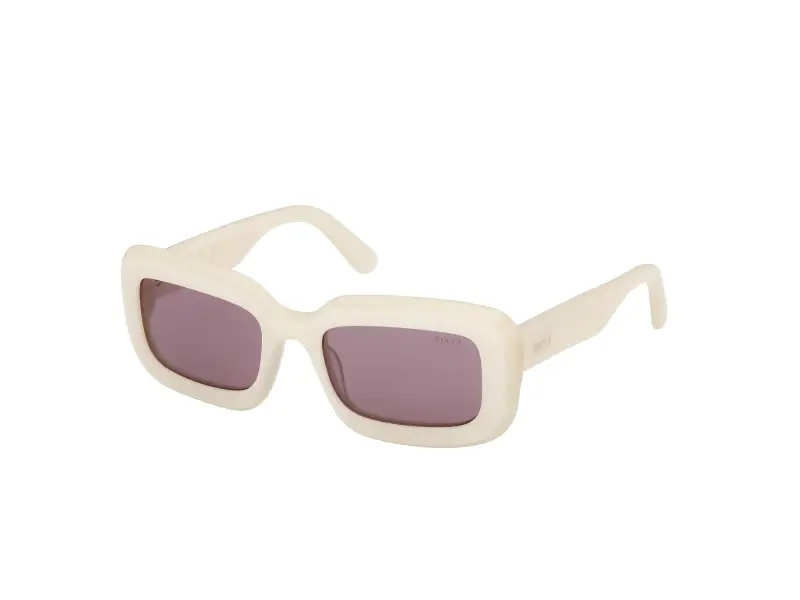 Donna Emilio Pucci EP0253 25S Occhiali da sole Acetato Bianco Viola Squadrata Normale
