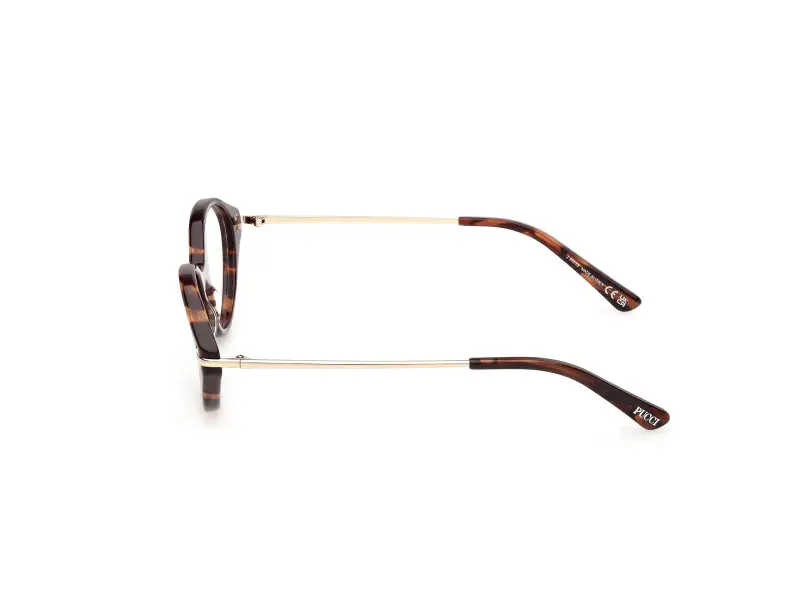 Donna Emilio Pucci EP5278 056 Montature da vista Acetato Havana Rotonda Normale miniatura 3