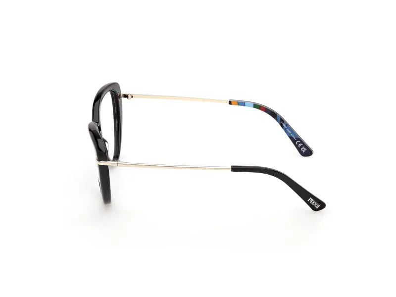 Donna Emilio Pucci EP5279 001 Montature da vista Acetato Nero Farfalla Normale miniatura 3