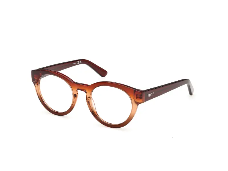 Donna Emilio Pucci EP5282 050 Montature da vista Acetato Marrone Rotonda Normale