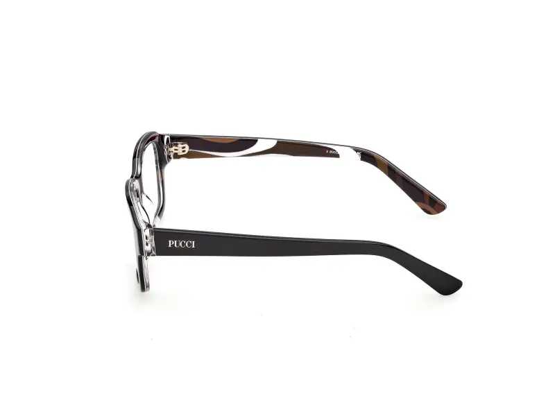 Donna Emilio Pucci EP5283 005 Montature da vista Acetato Nero Squadrata Normale miniatura 3