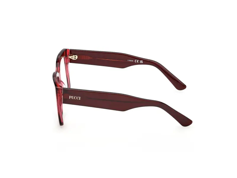Donna Emilio Pucci EP5284 050 Montature da vista Acetato Bordeaux Squadrata Normale miniatura 3