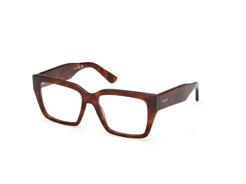 Donna Emilio Pucci EP5284 053 Montature da vista Acetato Havana Squadrata Normale