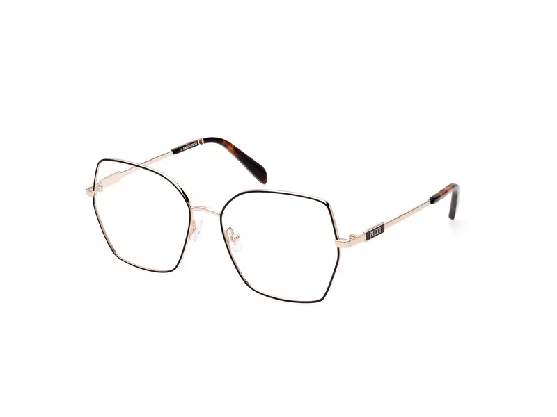 Emilio Pucci Donna EP5213 005 Montature da vista Metallo Nero  Geometrica Normale