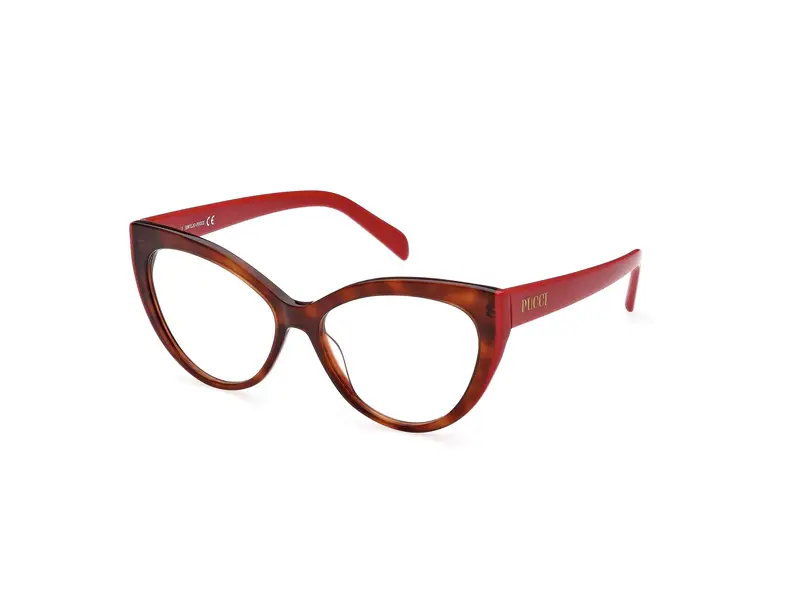 Emilio Pucci Donna EP5215 056 Montature da vista Acetato Havana  Cat Eye Normale