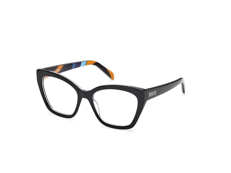 Donna EP5216 001 Montature da vista Acetato Nero Farfalla Normale