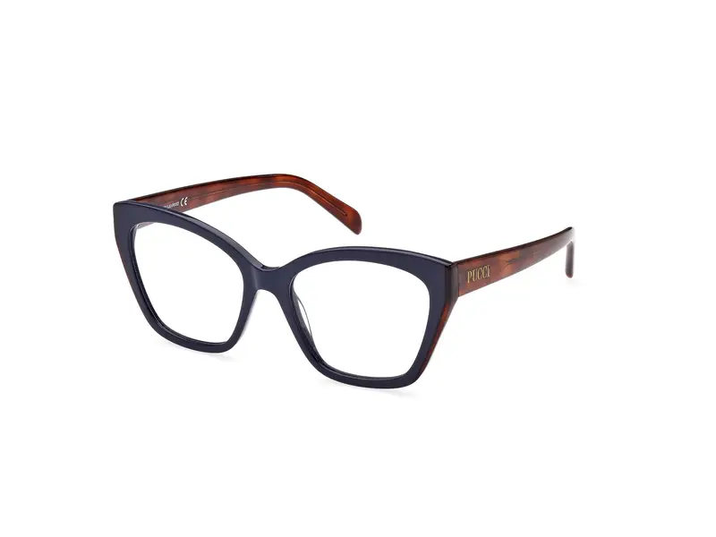 Emilio Pucci Donna EP5216 092 Montature da vista Acetato Blu  Farfalla Normale