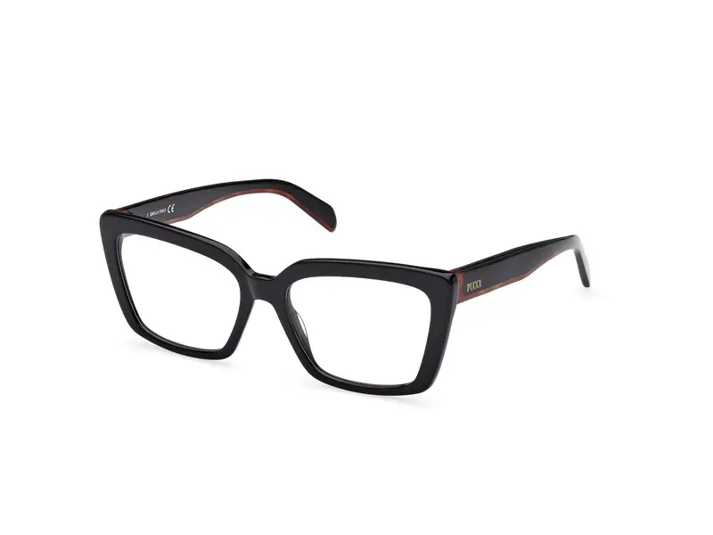 Emilio Pucci Donna EP5224 001 Montature da vista Acetato Nero  Squadrata Normale