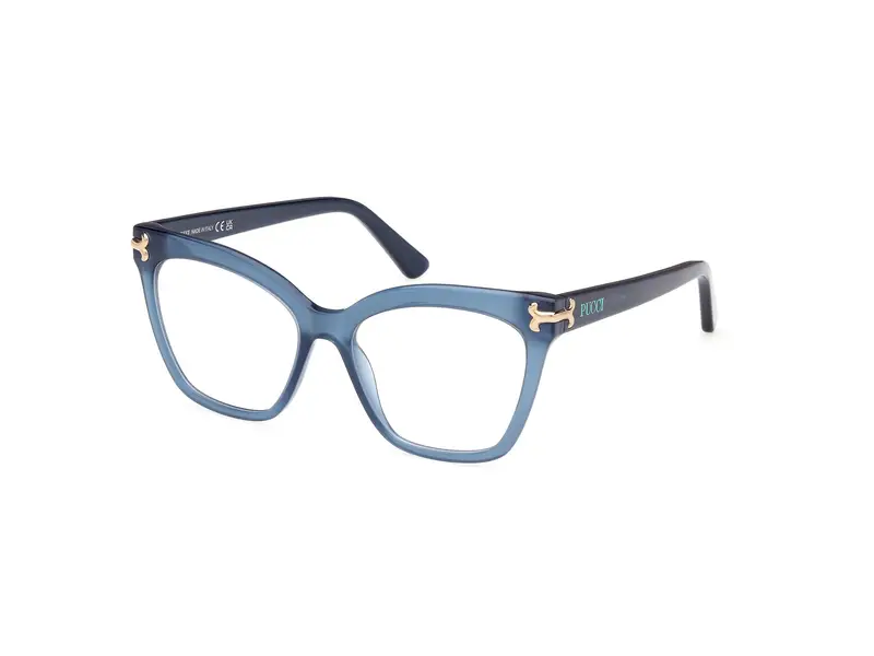 Emilio Pucci Donna EP5235 090 Montature da vista Acetato Blu  Farfalla Normale