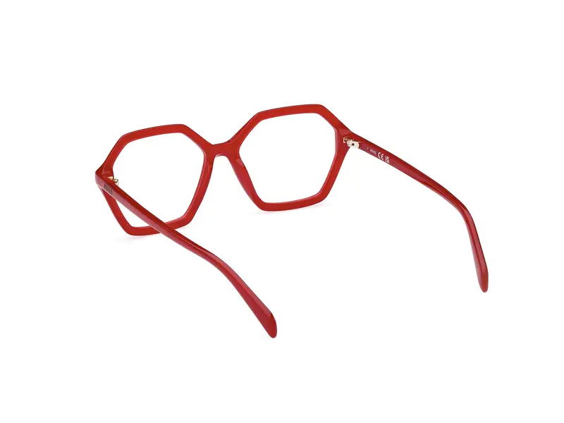 Emilio Pucci Donna EP5237 066 Montature da vista Acetato Rosso Geometrica Normale miniatura 3
