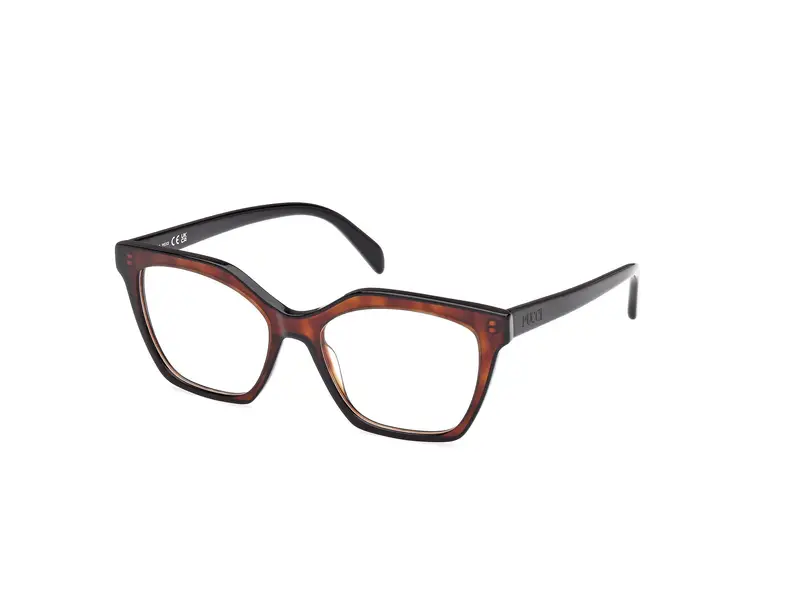 Emilio Pucci Donna EP5239 056 Montature da vista Acetato Havana  Geometrica Normale