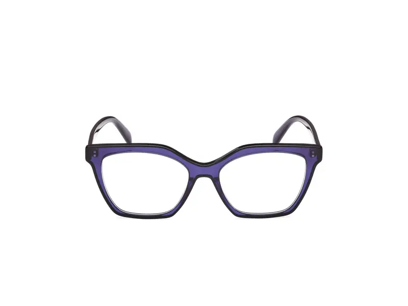 Emilio Pucci Donna EP5239 092 Montature da vista Acetato Blu Geometrica Normale miniatura 2