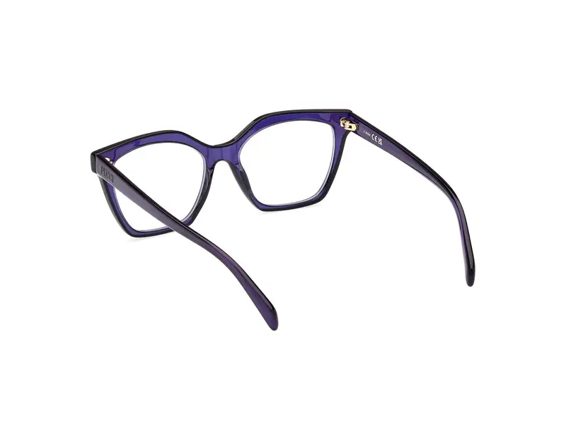 Emilio Pucci Donna EP5239 092 Montature da vista Acetato Blu Geometrica Normale miniatura 3