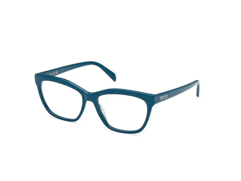 Emilio Pucci Donna EP5242 090 Montature da vista Acetato Blu  Squadrata Normale