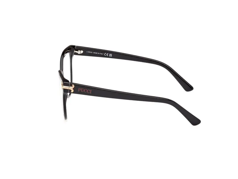 Emilio Pucci Donna EP5245 001 Montature da vista Acetato Nero Cat Eye Normale miniatura 2