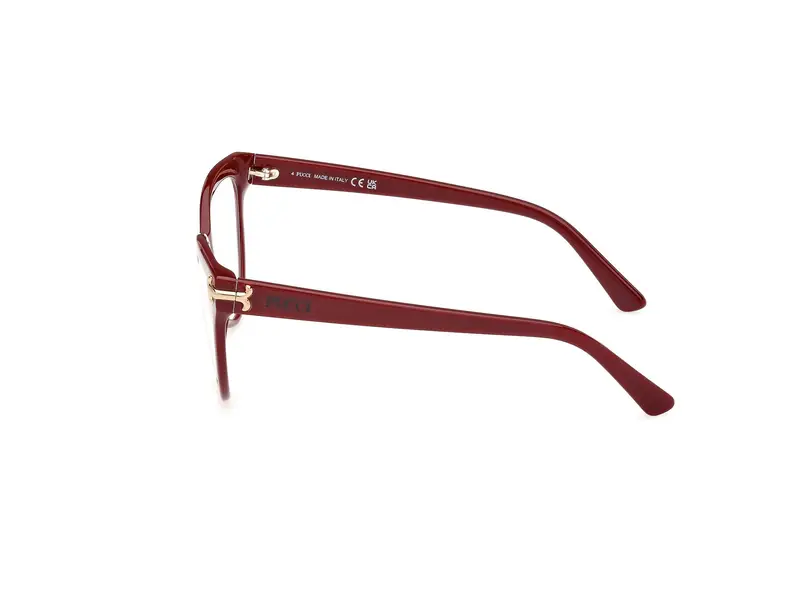 Emilio Pucci Donna EP5245 071 Montature da vista Acetato Bordeaux Cat Eye Normale miniatura 2