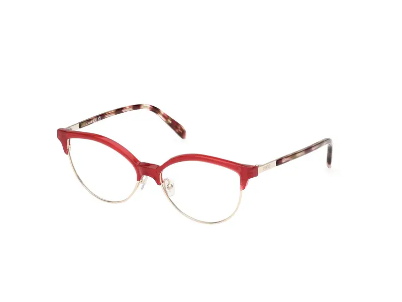 Emilio Pucci Donna EP5259 066 Montature da vista Acetato Rosso  Rotonda Normale